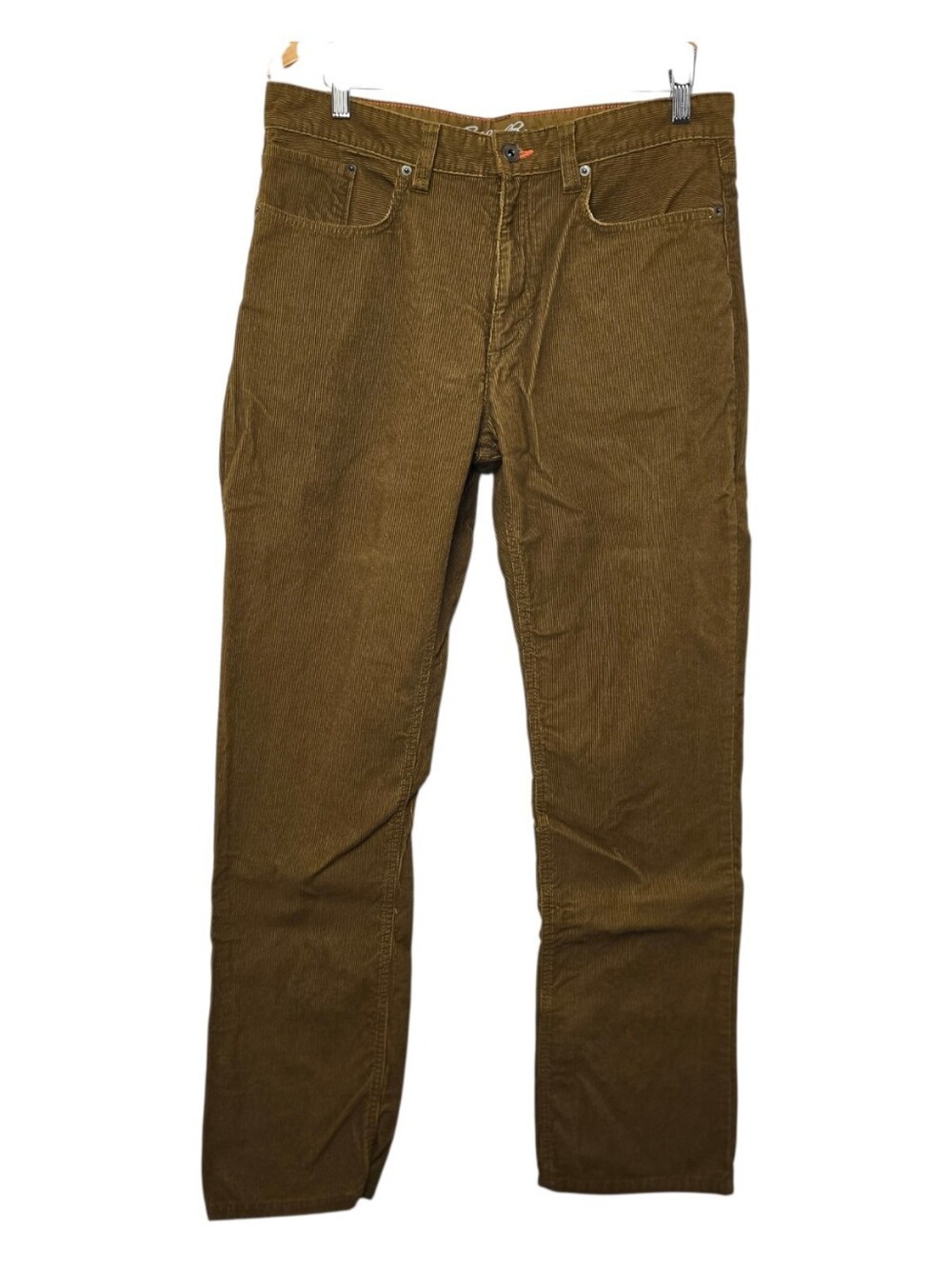 Eddie Bauer Men's Brown Corduroy Pants Straight Leg Casual Classic Fall Sz 34
